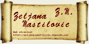 Željana Mastilović vizit kartica